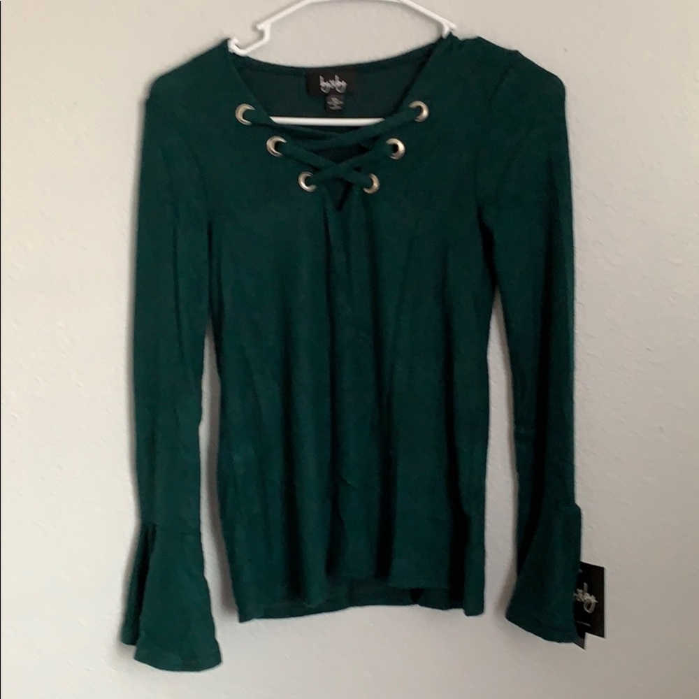 Soft emerald green long sleeve